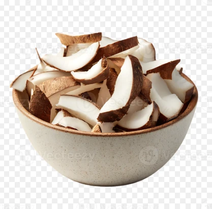 Fresh Raw Coconut pieces ..