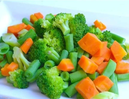 Mixed chopped vegetables ..