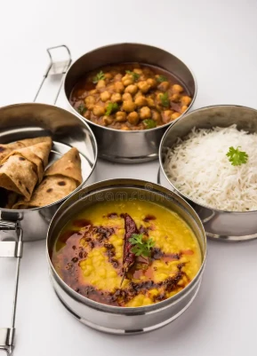 Dal Fry with chapatis ..
